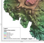 Swath image of Seamount 100 off the Balleny Islands.