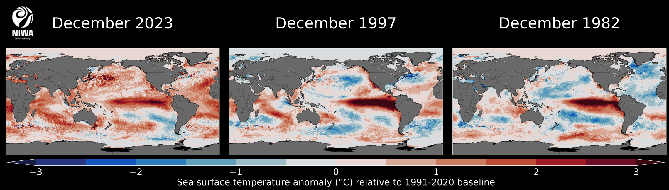 2023 Annual Climate Summary - Sea surface temperature