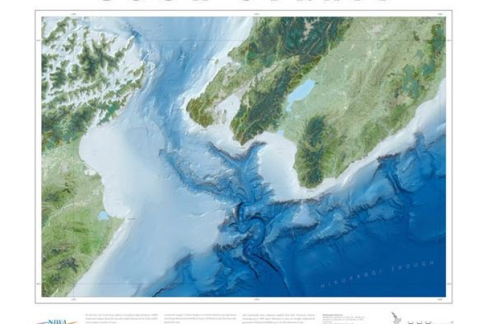Image of Cook Strait bathymetric map
