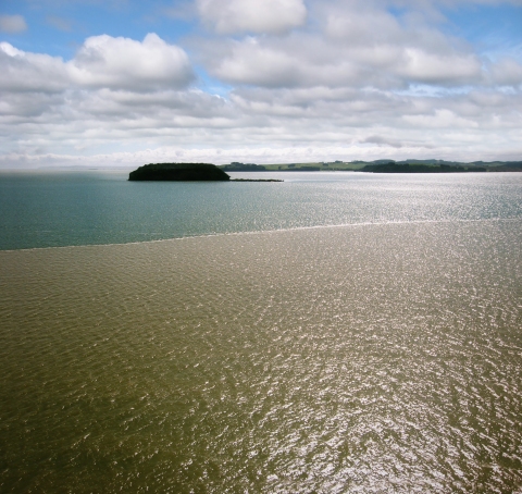 When freshwater meets salty water